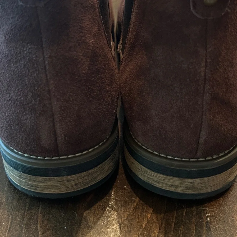 Bruno Marc Urban-06 Chelsea Boots Mens 13 Dark Brown Suede Ankle Dark Academia